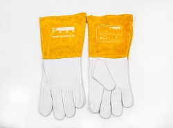 Краги сварочные КЕДР КС-17 ПРОФИ TIG, (L), бело-бежевые Кедр  Россия