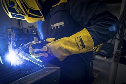 Краги сварочные КЕДР КС-16 КОМФОРТ, (L), желто-черные Кедр  Россия